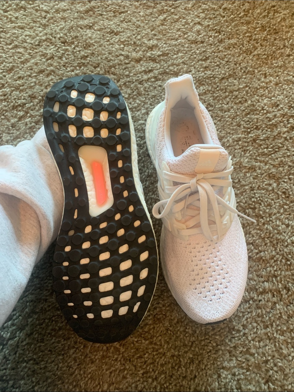 adidas Women’s Ultra Boost Running Sneakers - White - Picture 6 of 6